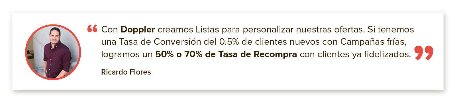Cita textual Ricardo Flores sobre Marketing en Navidad